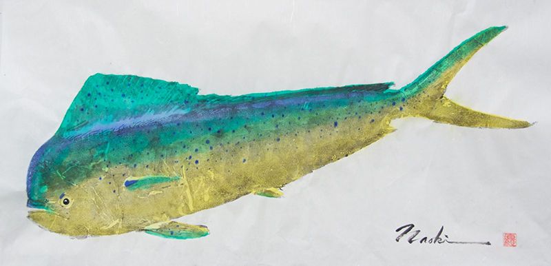 Gyotaku nghệ thuật in cá